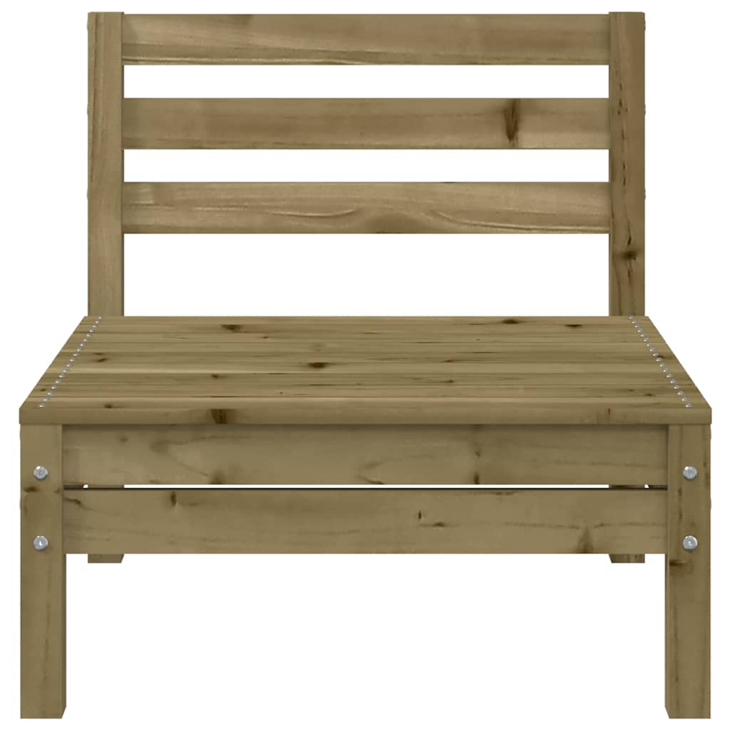 vidaXL Canapés de jardin sans accoudoirs 2 pcs Bois de pin imprégné