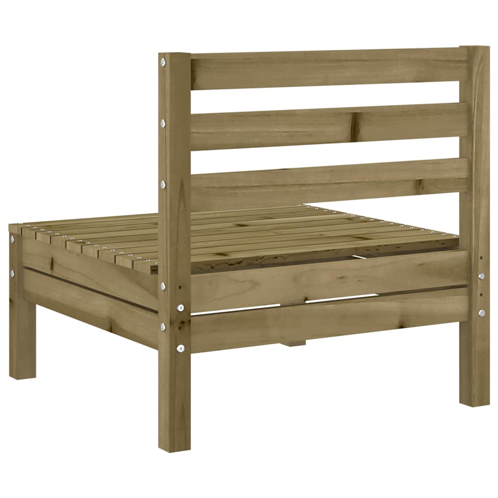 vidaXL Canapés de jardin sans accoudoirs 2 pcs Bois de pin imprégné