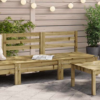 vidaXL Canapés de jardin sans accoudoirs 2 pcs Bois de pin imprégné