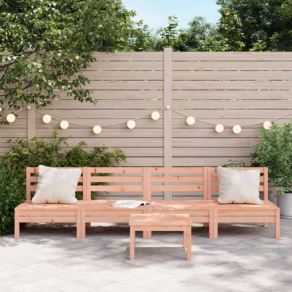 vidaXL Canapés de jardin sans accoudoirs 4 pcs Bois de Douglas massif