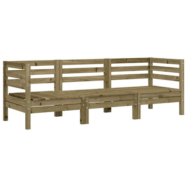 vidaXL Gartensofa 3-Sitzer Kiefernholz Imprägniert