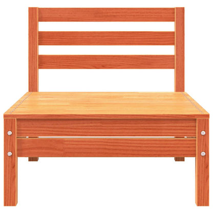 vidaXL Gartensofa 3-Sitzer Wachsbraun Massivholz Kiefer