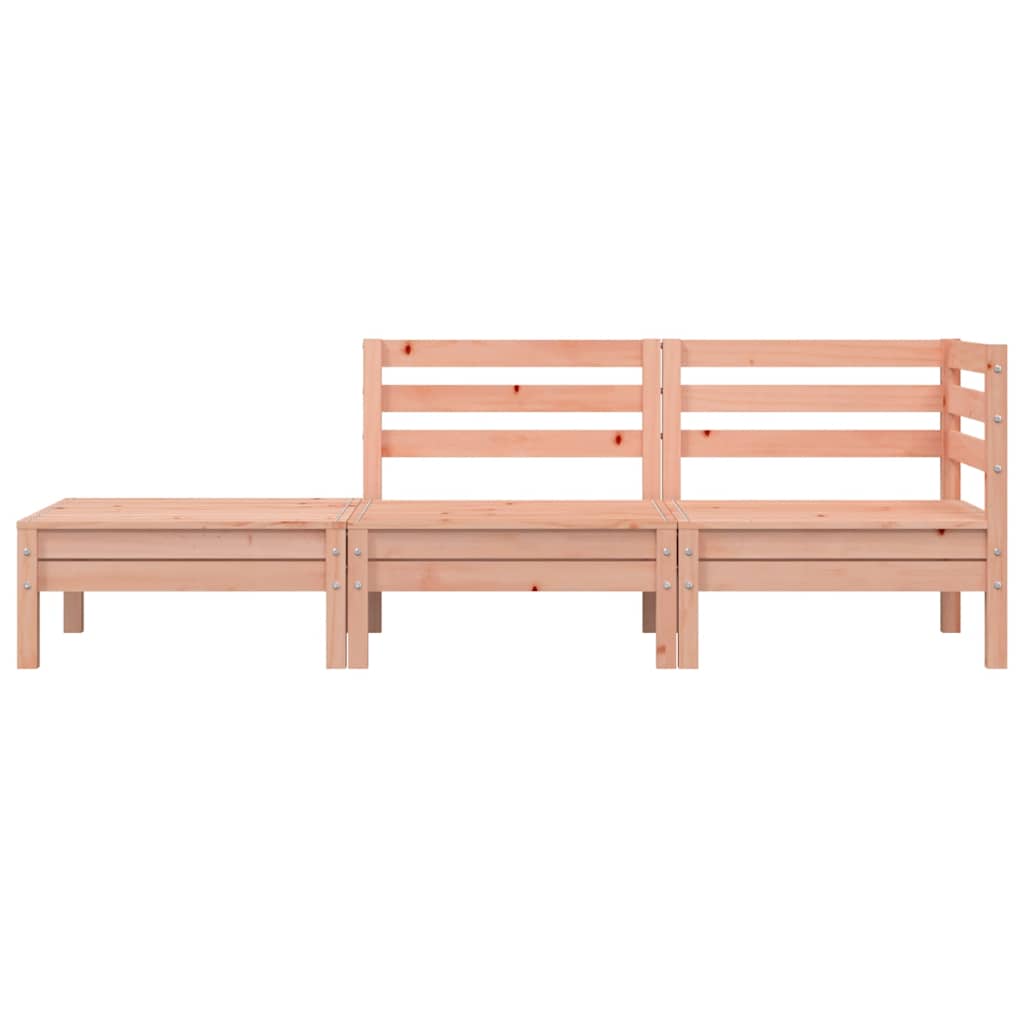 vidaXL Gartensofa 3-Sitzer Massivholz Douglasie
