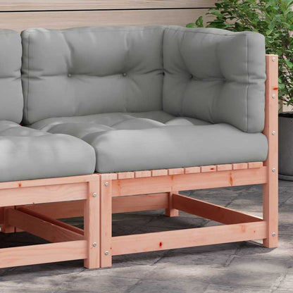 vidaXL Canapé d'angle de jardin avec coussins Bois de douglas massif