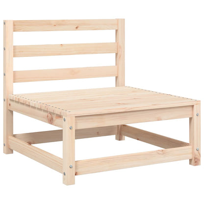 vidaXL Canapé de jardin sans accoudoirs avec coussins Bois de pin massif