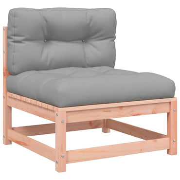 vidaXL Canapé de jardin sans accoudoirs avec coussins Bois de Douglas massif