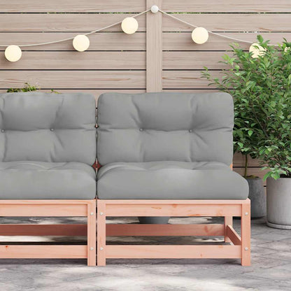 vidaXL Canapé de jardin sans accoudoirs avec coussins Bois de Douglas massif