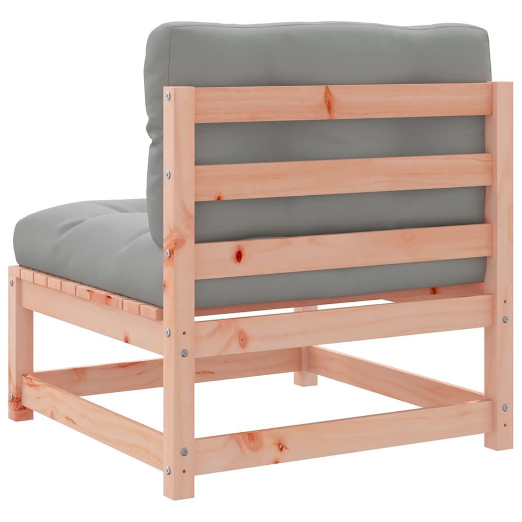 vidaXL Canapé de jardin sans accoudoirs avec coussins Bois de Douglas massif