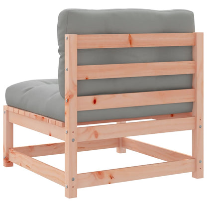 vidaXL Canapé de jardin sans accoudoirs avec coussins Bois de Douglas massif