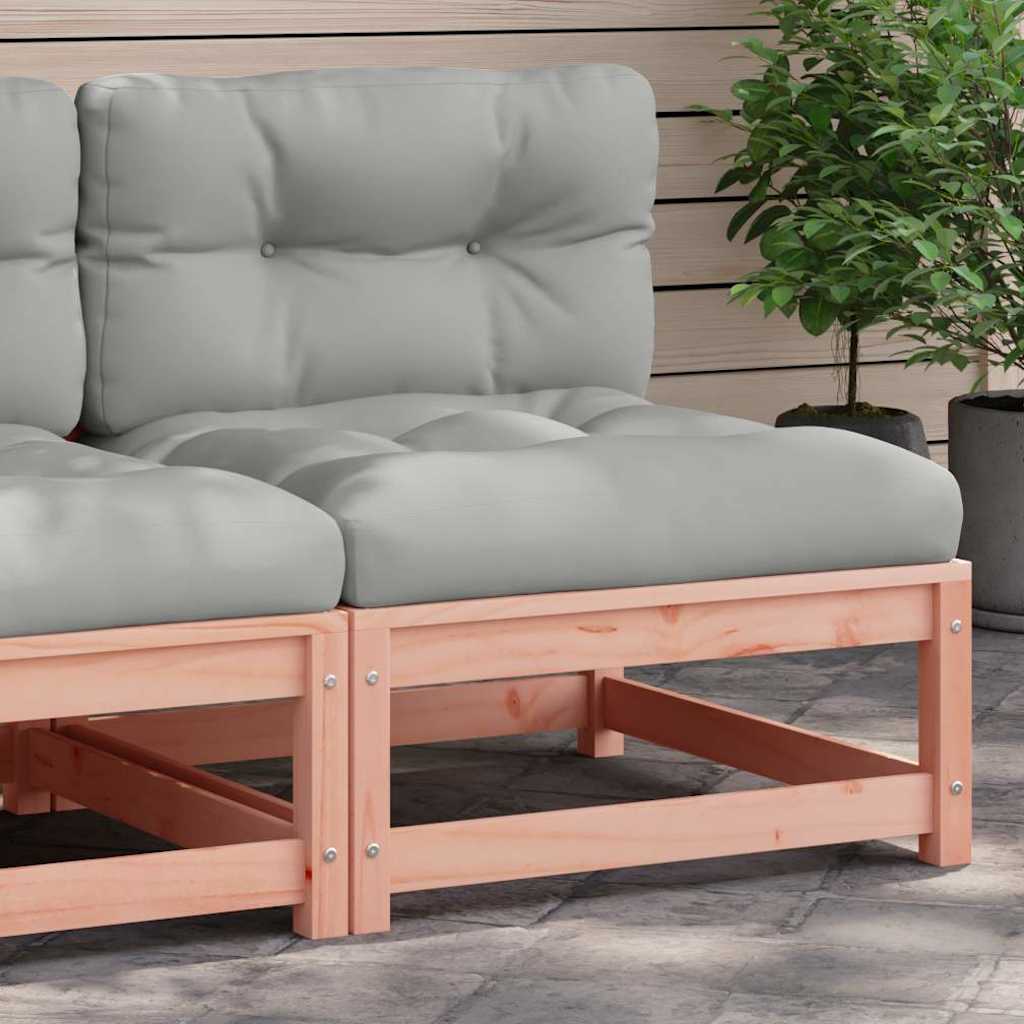 vidaXL Canapé de jardin sans accoudoirs avec coussins Bois de Douglas massif