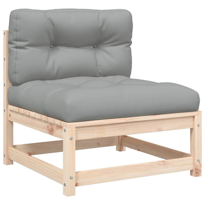 vidaXL Gartensofas ohne Armlehnen mit Kissen 2 Stk. Massivholz Kiefer