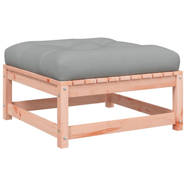 vidaXL Tabouret de jardin avec coussin en bois de douglas massif