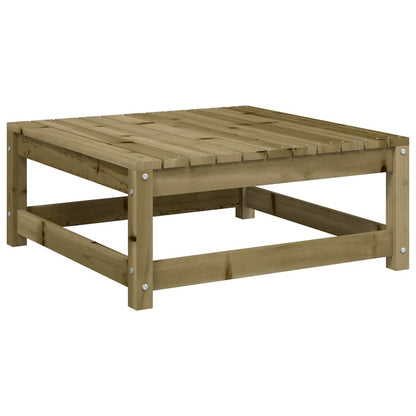 vidaXL Tabouret de jardin avec coussin en pin imprégné