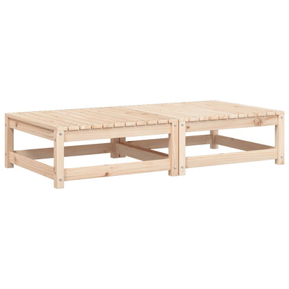 vidaXL Tabourets de jardin avec coussins 2 pcs Bois de pin massif