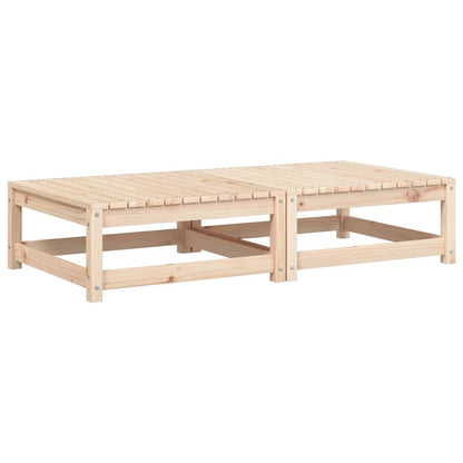 vidaXL Tabourets de jardin avec coussins 2 pcs Bois de pin massif