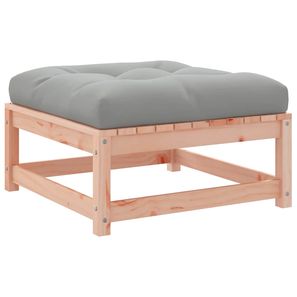 vidaXL Gartenhocker mit Kissen 2 Stk. Massivholz Douglasie