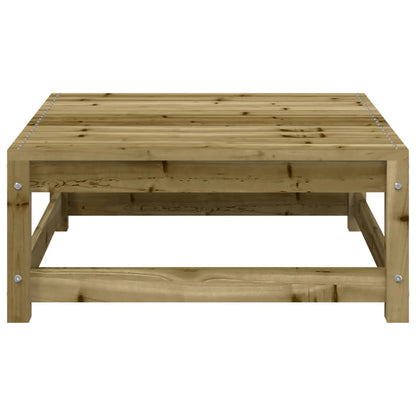 vidaXL Garten-Ecksofa mit Kissen und Hocker