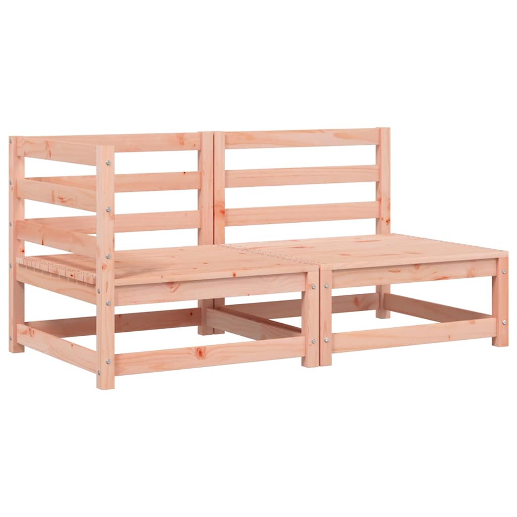 vidaXL Canapé de jardin 2 places avec coussins, bois de douglas massif