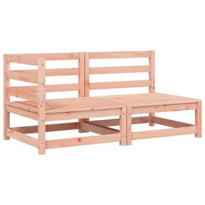 vidaXL Canapé de jardin 2 places avec coussins, bois de douglas massif