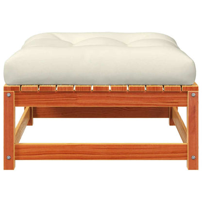 vidaXL Canapé de jardin sans accoudoirs avec coussins et pouf