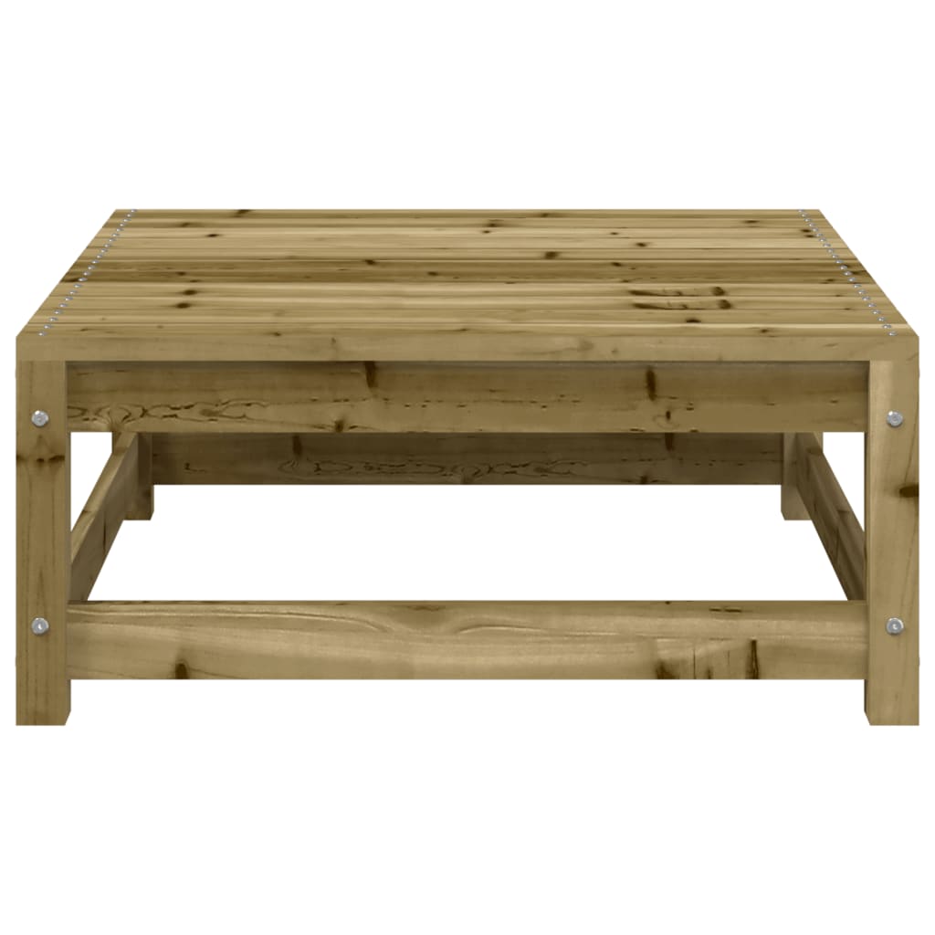 vidaXL Canapé de jardin sans accoudoirs avec coussins et pouf