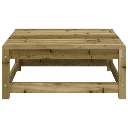 vidaXL Canapé de jardin sans accoudoirs avec coussins et pouf