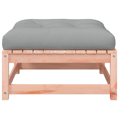 vidaXL Gartensofa ohne Armlehnen mit Kissen und Hockern