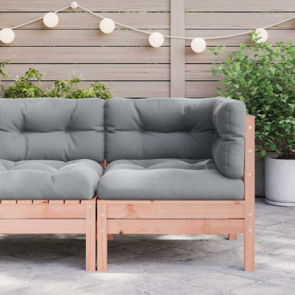 Garten-Ecksofa mit Kissen Massivholz Douglasie