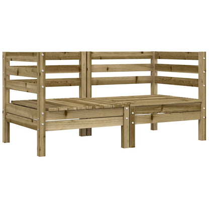 vidaXL Canapé d'angle de jardin avec coussins 2 pcs Bois de pin imprégné