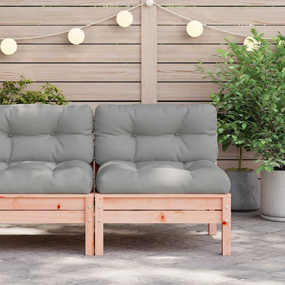 vidaXL Gartensofa ohne Armlehnen mit Kissen Massivholz Douglasie