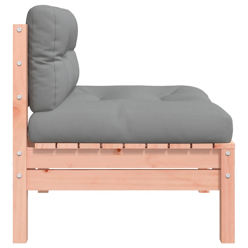 vidaXL Gartensofa ohne Armlehnen mit Kissen Massivholz Douglasie