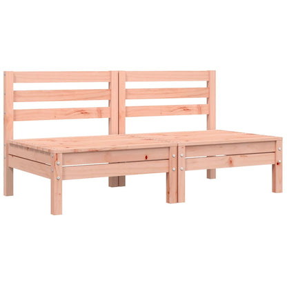 vidaXL Canapé de jardin sans accoudoirs avec coussins 2 pcs Bois de Douglas massif