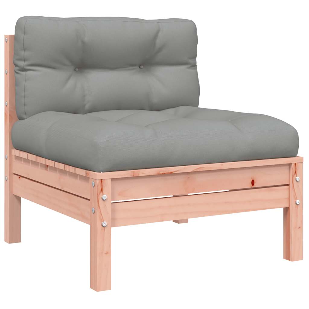 vidaXL Canapé de jardin sans accoudoirs avec coussins 2 pcs Bois de Douglas massif