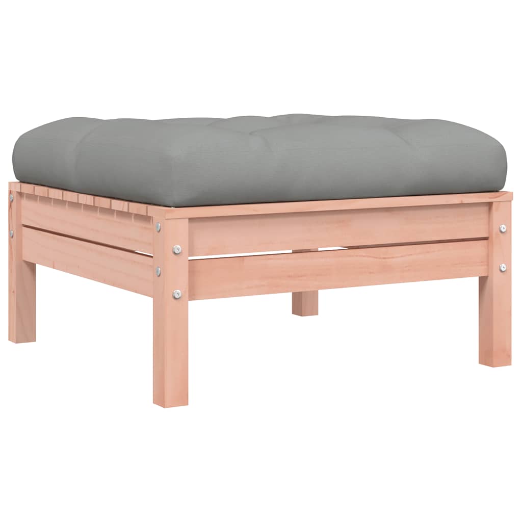 vidaXL Tabourets de jardin avec coussins 2 pcs Bois de Douglas massif