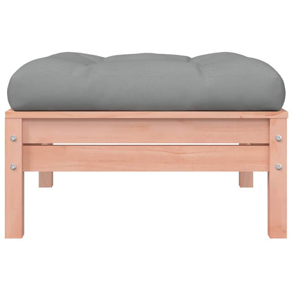 vidaXL Canapé de jardin 3 places avec coussins et pouf