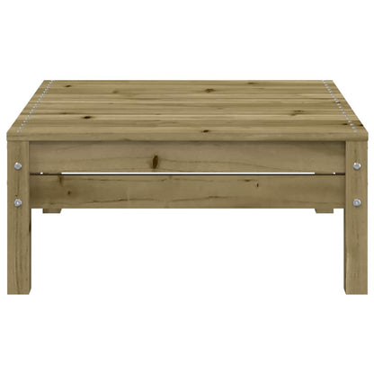 vidaXL Gartensofa mit Kissen und Hocker 2-Sitzer