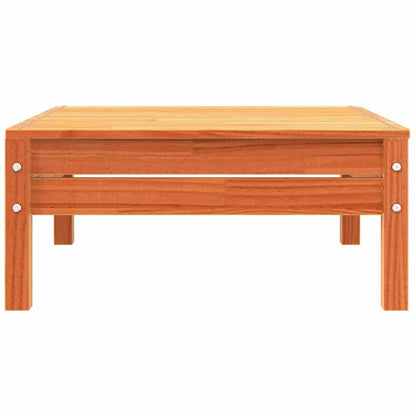 vidaXL Canapé de jardin avec coussins et repose-pieds Bois de pin massif
