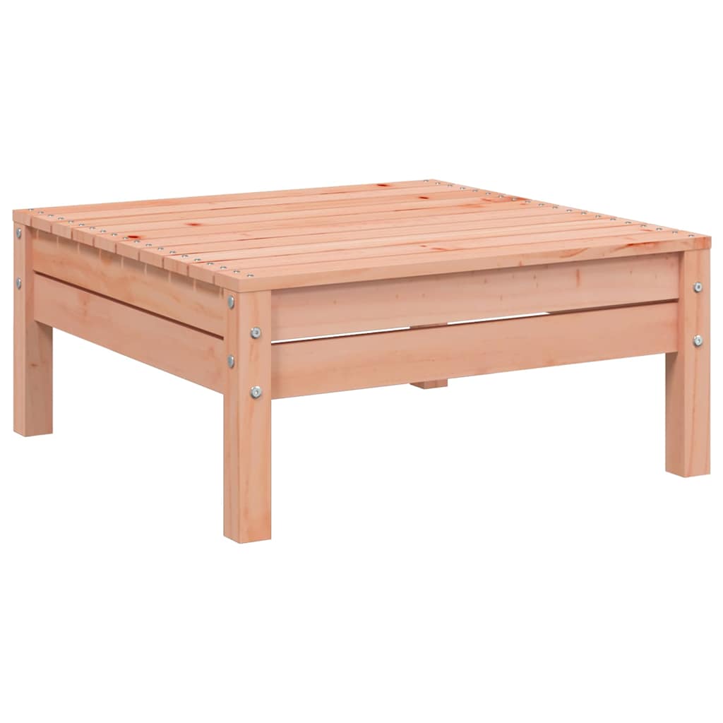 vidaXL Canapé de jardin avec coussins et pouf Douglas massif