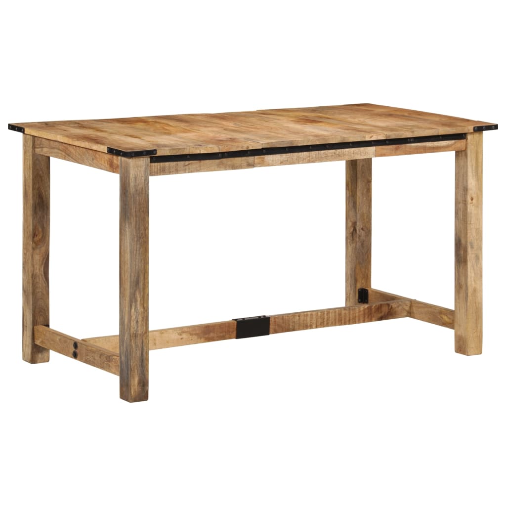 vidaXL Esstisch 140x70x75 cm Massivholz Mango