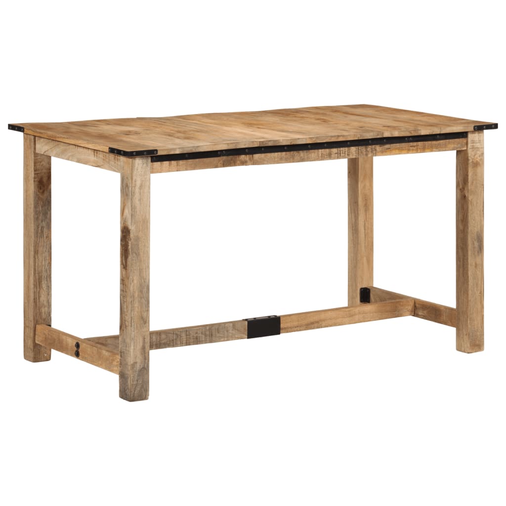 vidaXL Esstisch 140x70x75 cm Massivholz Mango