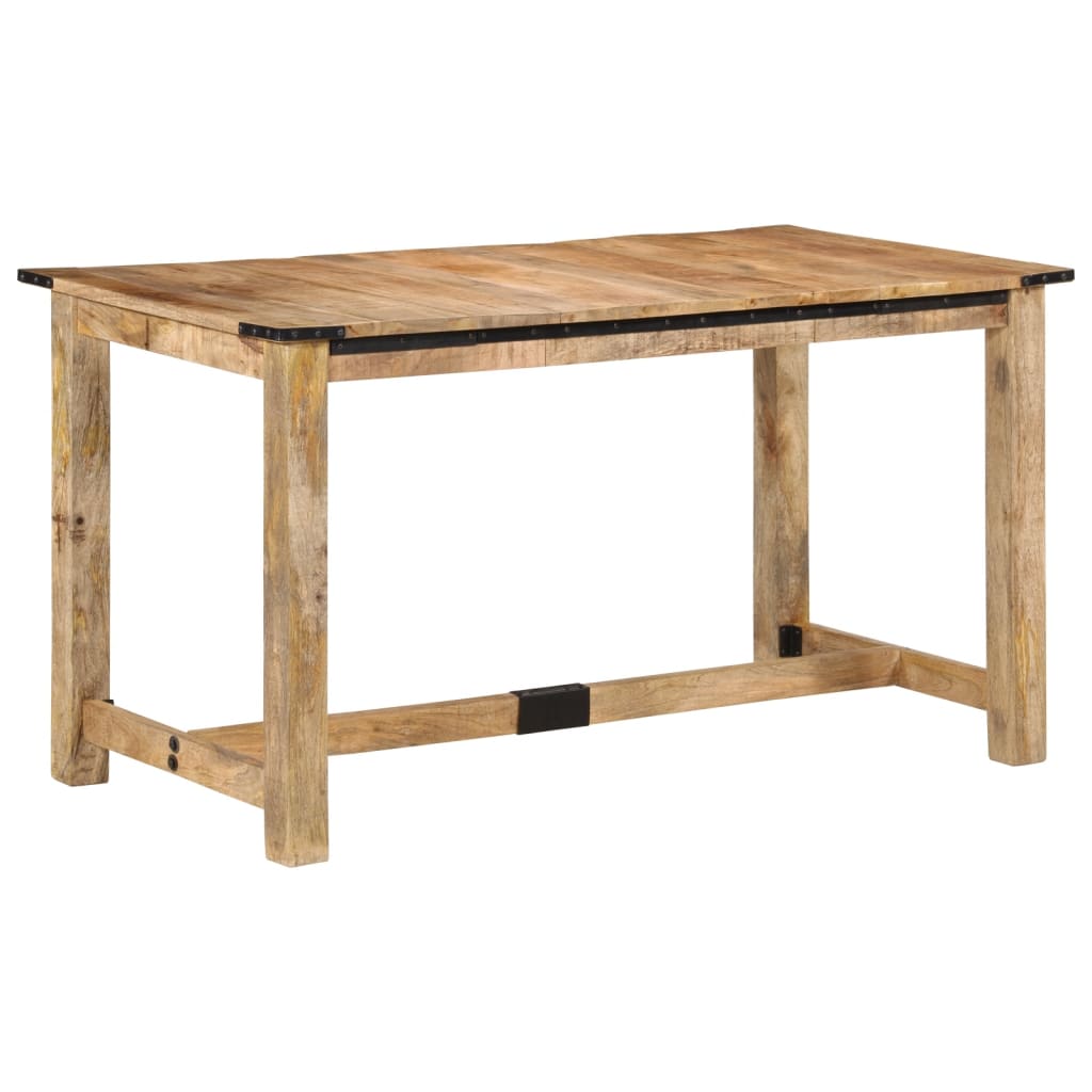 vidaXL Esstisch 140x70x75 cm Massivholz Mango