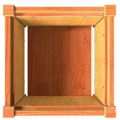 vidaXL Pflanzkübel Wachsbraun 40x40x40 cm Massivholz Kiefer
