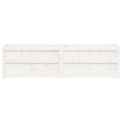 vidaXL Pflanzkübel Weiß 180x50x50 cm Massivholz Kiefer