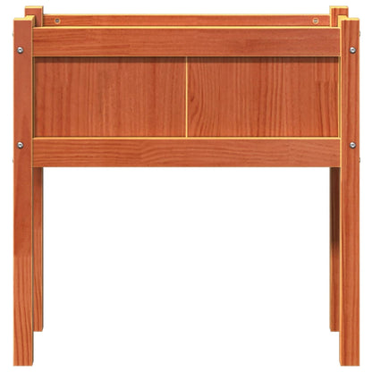 vidaXL Pflanzkübel mit Beinen 2 Stk. Wachsbraun Massivholz Kiefer