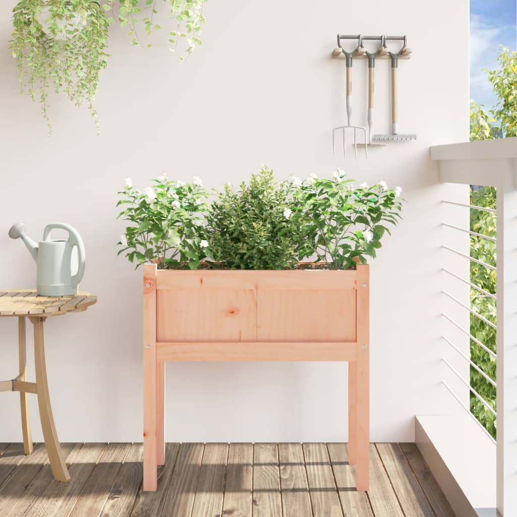 vidaXL Pflanzkübel mit Beinen 70x31x70 cm Massivholz Douglasie