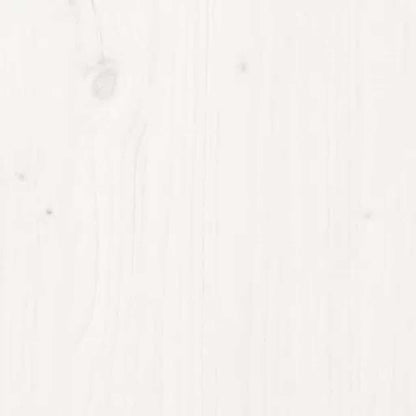 Pflanzkübel 2 Stk. mit Beinen Weiß Massivholz Kiefer