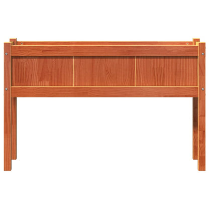 vidaXL Pflanzkübel mit Beinen Wachsbraun 110x31x70cm Massivholz Kiefer