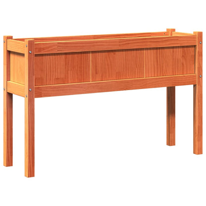 vidaXL Pflanzkübel mit Beinen Wachsbraun 110x31x70cm Massivholz Kiefer