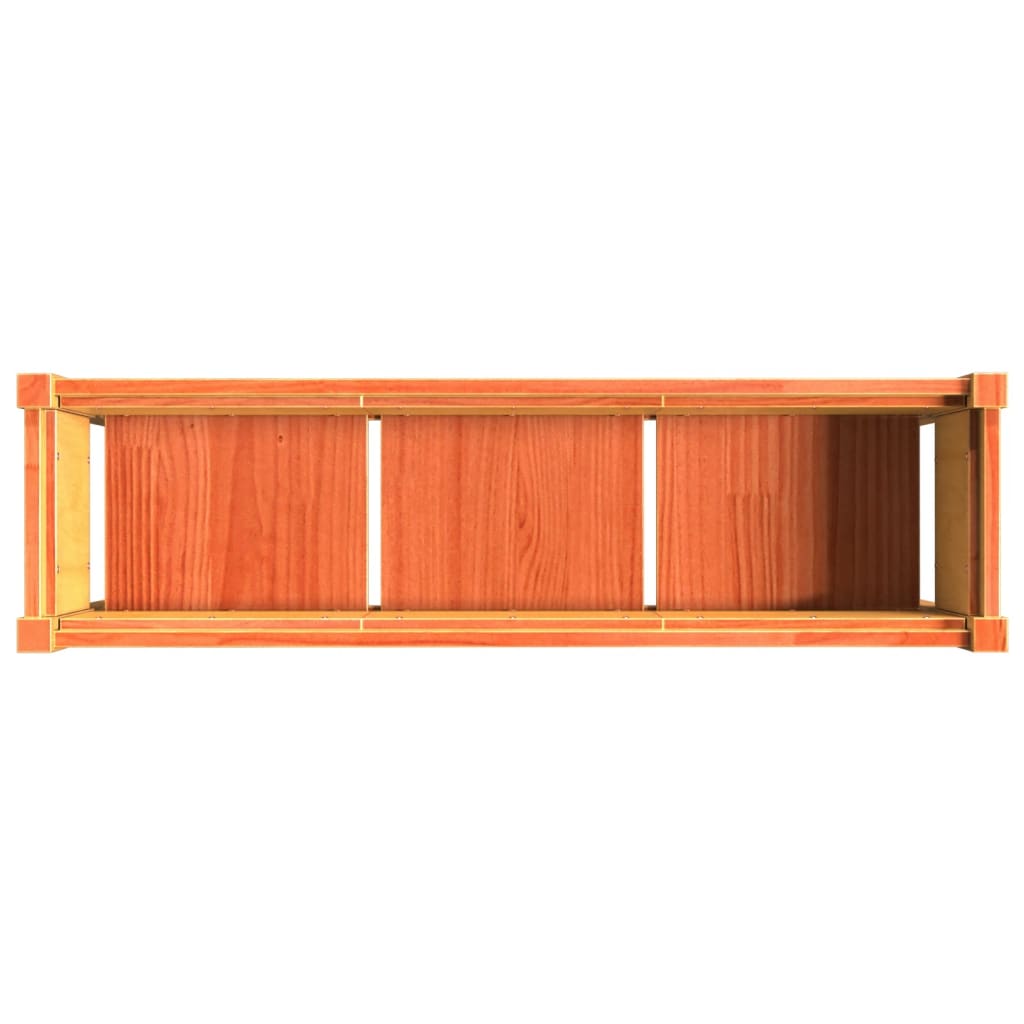 vidaXL Pflanzkübel mit Beinen Wachsbraun 110x31x70cm Massivholz Kiefer