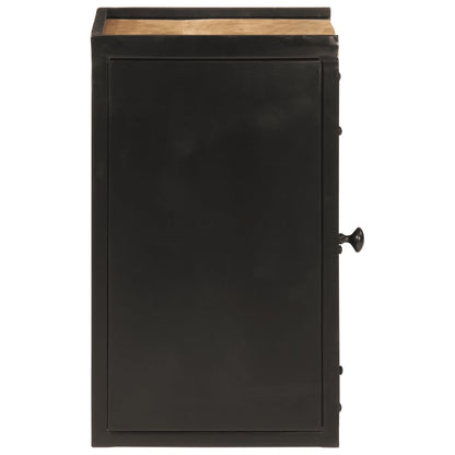 vidaXL Badschrank 40x30x50 cm Eisen und Massivholz Mango
